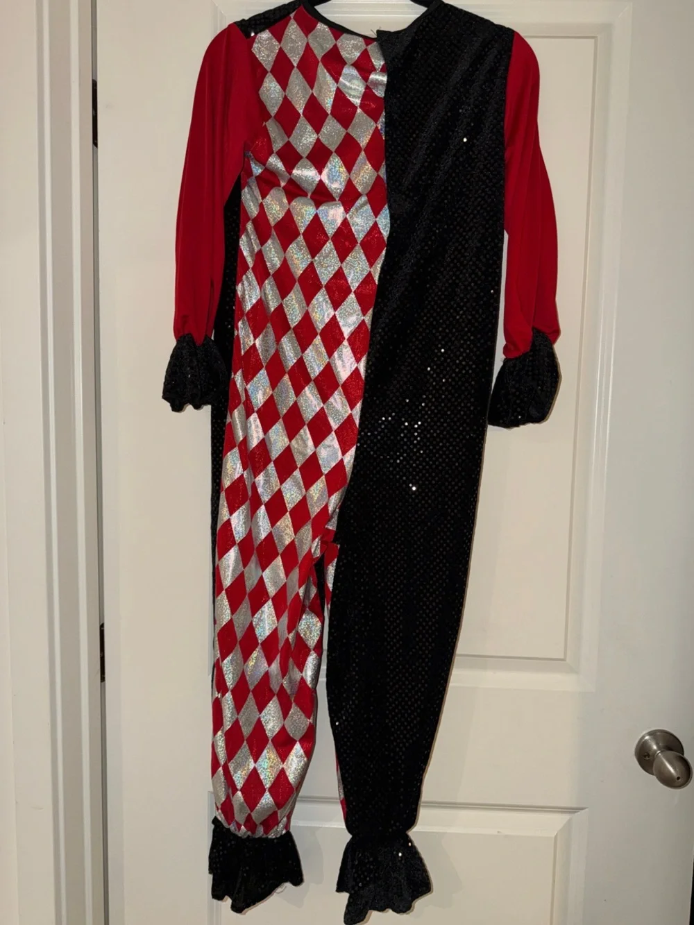 Classic Red and Black Harlequin Kids Costume